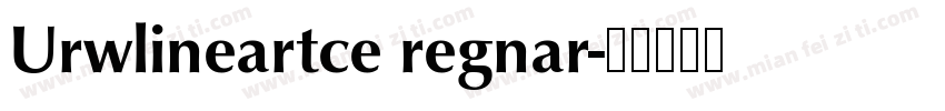 Urwlineartce regnar字体转换